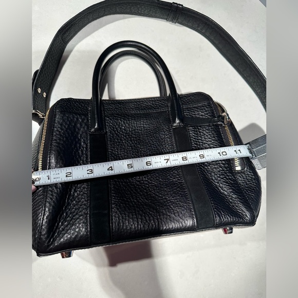 Mackage Black leather and suede handbag - Picture 5 of 8